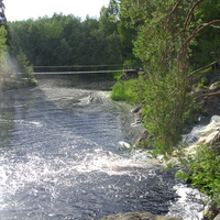 Водопад Ахинкоски на реке Тохмайоки