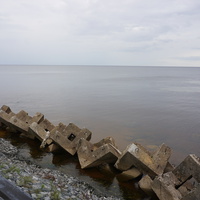 Вид на Ладожское Озеро.