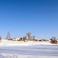 Панорама с. Рождественское Богородского района Кировской области