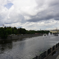 Река Москва, русло по водооводу