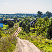 Вид на село Быстрица Оричевского района