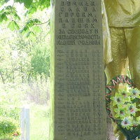 Пам'ятник воїнам, які загинули при визволенні села Новоселиця від фашистської окупації.