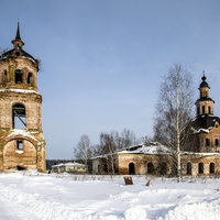 Богоявленская церковь в с. Рябиново Куменского района Кировской области.