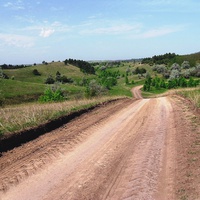 Дорога з поля до села.