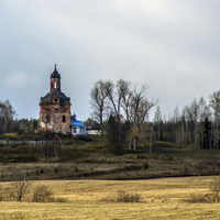 Вид на Вознесенскую церковь в Гостево
