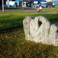 Улица Победы.Статуя"Полёт".