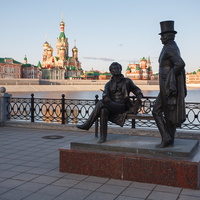 Памятник А.С. Пушкину и Евгению Онегину