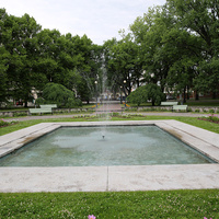 Центральный фонтан парка Койдула