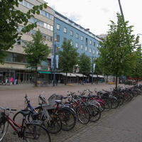 Велопарковка на улице города