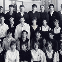 Платоновская средняя школа, 1970 год.