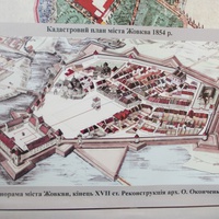 План Жовквы в 1854 году