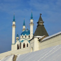 Казанский кремль. Преображенская башня и мечеть "Кул-Шариф"