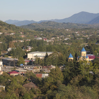 Вид на центр города Вани