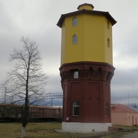 Водонапорная башня на станции Дружинино