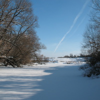 На реке Недна. Зима