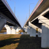 Двойной мост через р.Березину на Бобруйской кольцевой М-5
