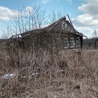 разрушенный дом в д. Пушкино