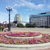 Комсомольская площадь летом