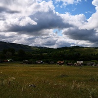 вид с горы на деревню Нижняя Акберда