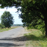 Дорога на въезде в деревню