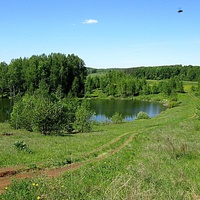 Вид на пруд,речке Ориновка.