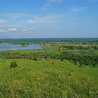 Вид с городины,на озеро Шарьма