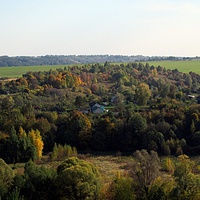 Вид с городины,на деревни:Соловьёво и Поляна