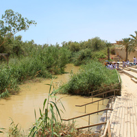 Река Иордан, Каср Эль Яхуд (Kasser Al-Yahud) - истинное место крещения Иисуса. (22.6.2018).