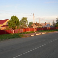 Автобусная остановка в деревне Перещапово