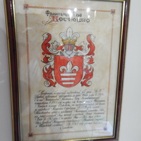 Герб рода Костюшко Сехновицких с описанием (музейный экспонат).