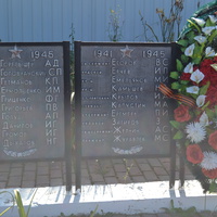 Мемориальные плиты с фамилиями павших воинов