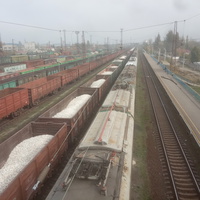 Станция Нижнеднепровск-Узел.Вид с Переходного моста.