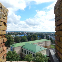 Вид с верха Каменецкой вежы на г.Каменец.