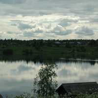 Окрестности д. Кумзеро. Озеро Кумзерское. река Кумжа. Вологодская Швейцария. 2008 год