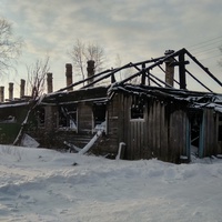 сгоревший многоквартирный дом в п. Шалакуша