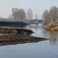 Мост в Дудках через речку Здвиж