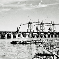строительство Братской ГЭС 60-е годы