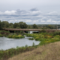 Мост через реку Упу в Никольском