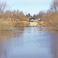 Разлив реки Упы в Орлово
