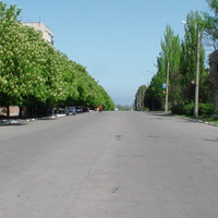 Улица Ленина. Вид на Каховское водохранилище.