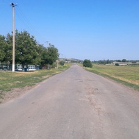 Чегодаровка. Въезд в село со стороны трассы Т-1614.