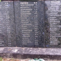 Фамилии похороненных воинов.