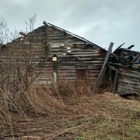 разрушенный дом в д. Марачевская