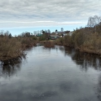 река Уфтюга в д. Власьевская. май 2020 г.