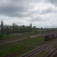 Вид с переходного моста станции Орловщина.