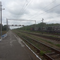 Перрон железнодорожной станции Орловщина.
