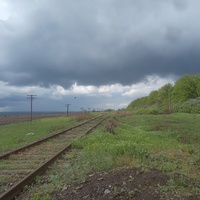 Железнодорожная ветка Мерцалово-Легендарная около Куроедовки.