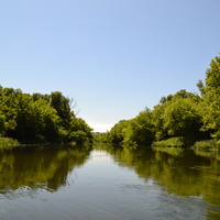 Река Зуша в районе города Новосиль.