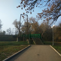 Мост через речку Луганка, в парке Горького