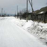 Село Чебаки зимой